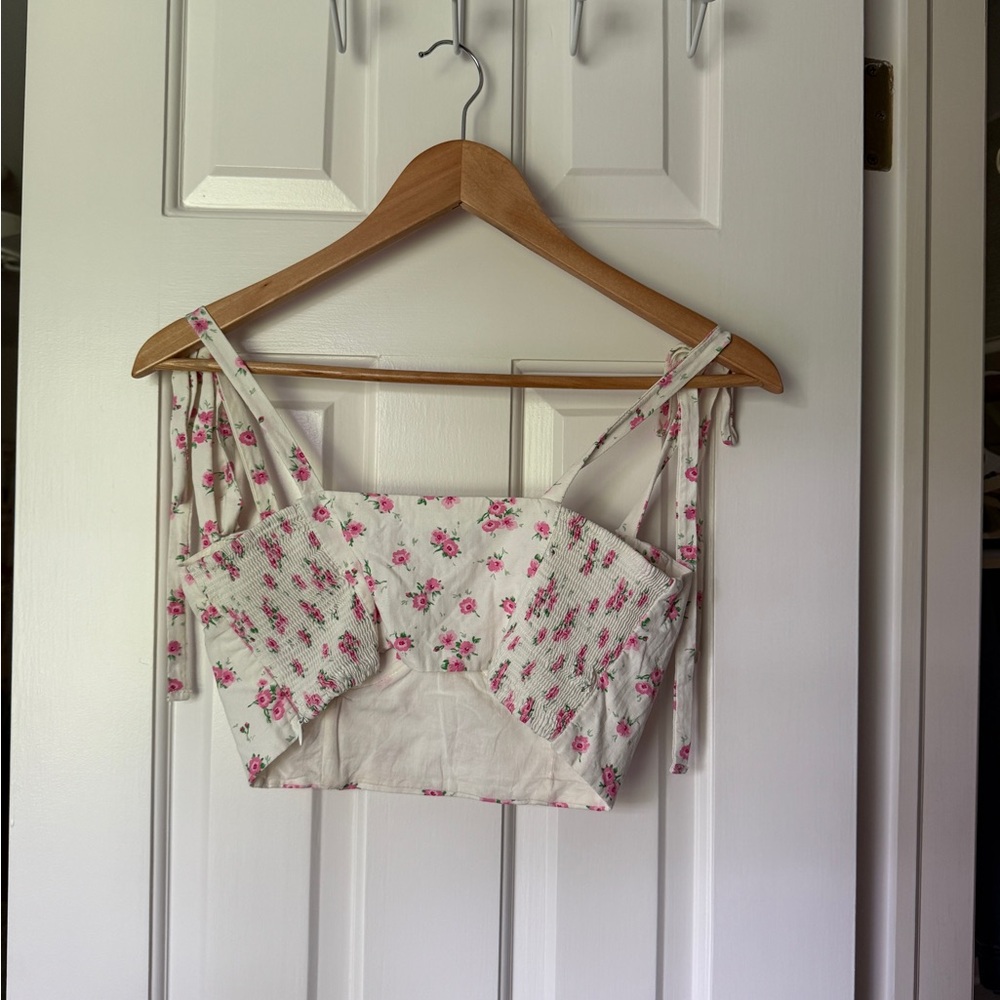 Floral Pink Crop Top by Zara - Picture 2 of 2
